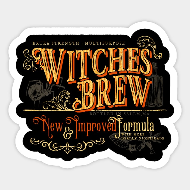 Halloween Witches Brew Sticker by Emily Collins